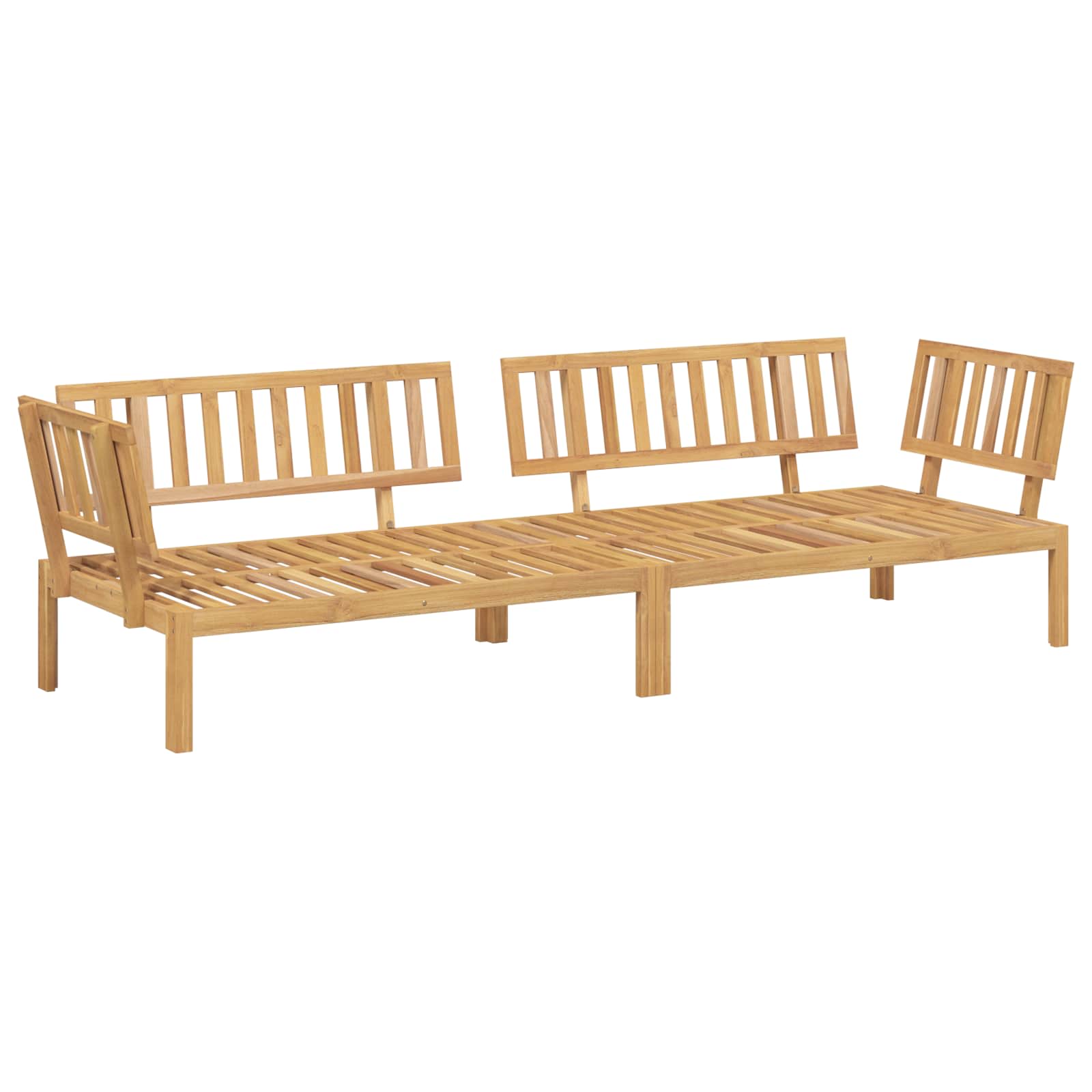 Set sofe s jastukom 2 pcs Antracit Čvrsto drvo akacije