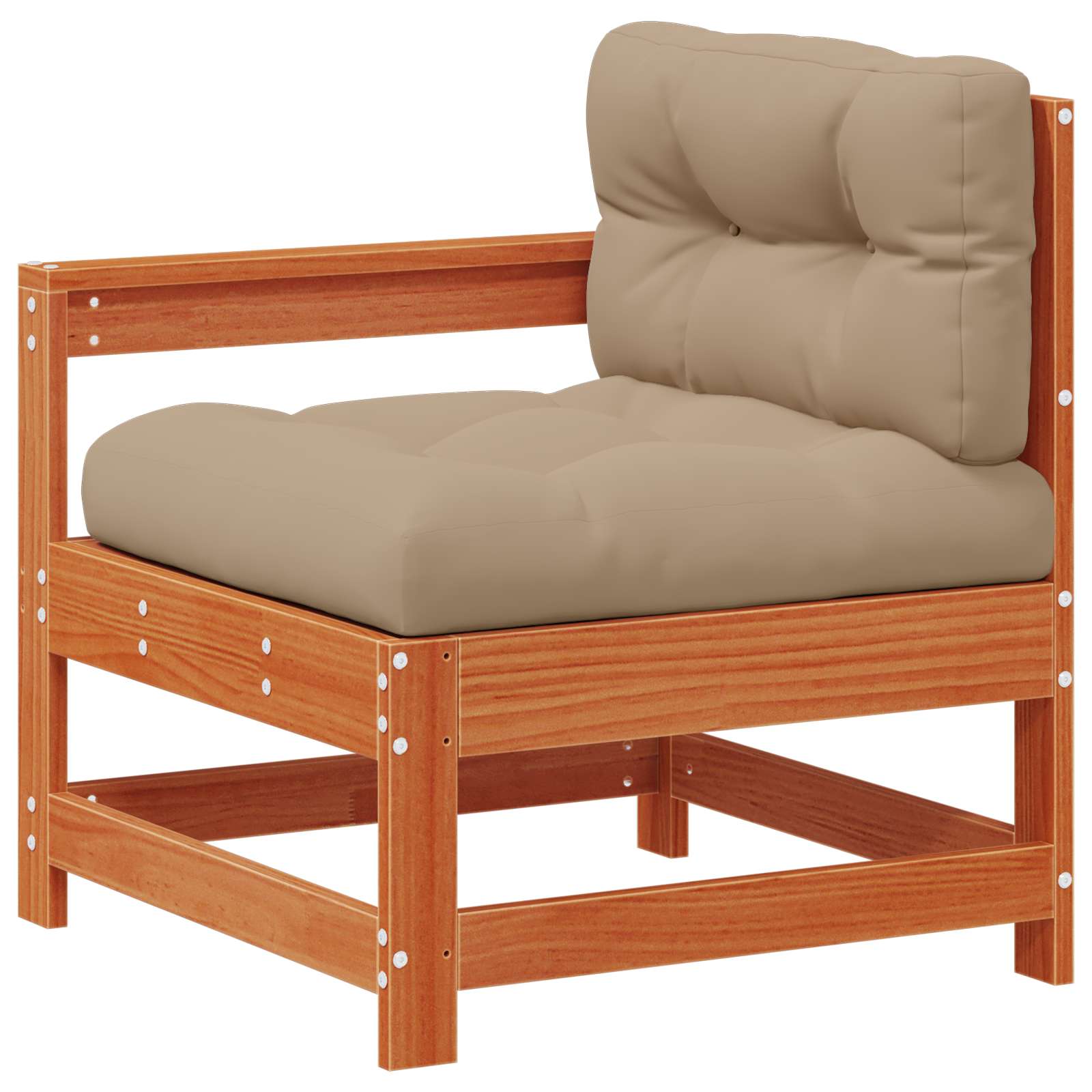 Set lounge namještaja za vrt 10 pcs Voštanosmeđa