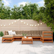 Set lounge namještaja za vrt 8 pcs Voštanosmeđa