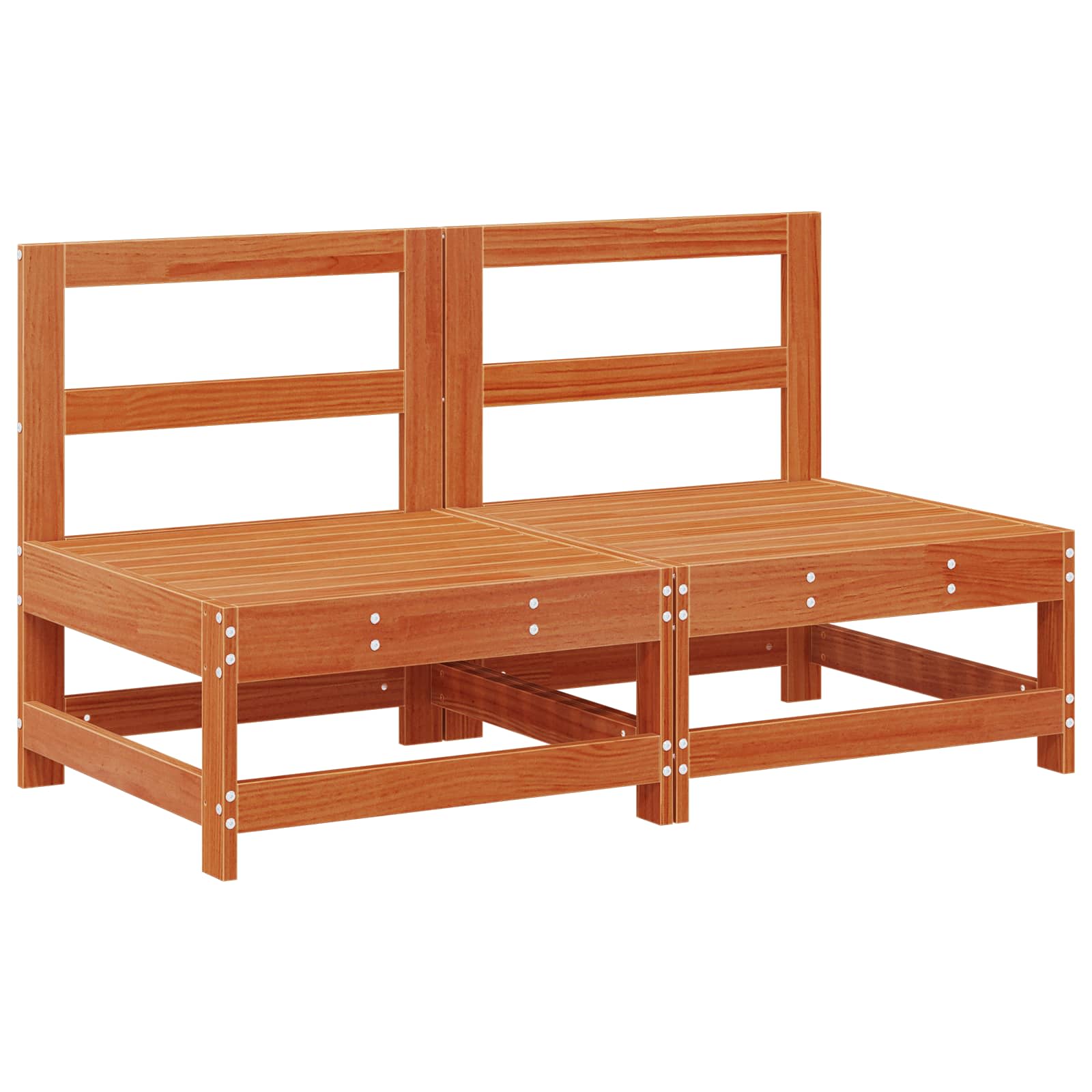 Set lounge namještaja za vrt 6 pcs Vosak Smeđa Masivna borovina