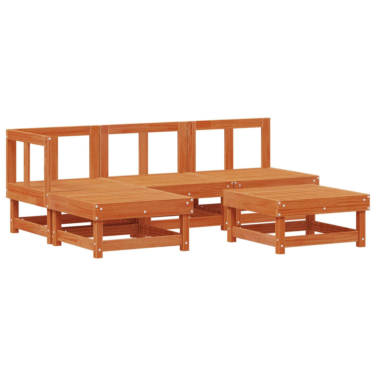 Set lounge namještaja za vrt 13 pcs Voštanosmeđa