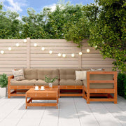 Set lounge namještaja za vrt 6 pcs Voštanosmeđa
