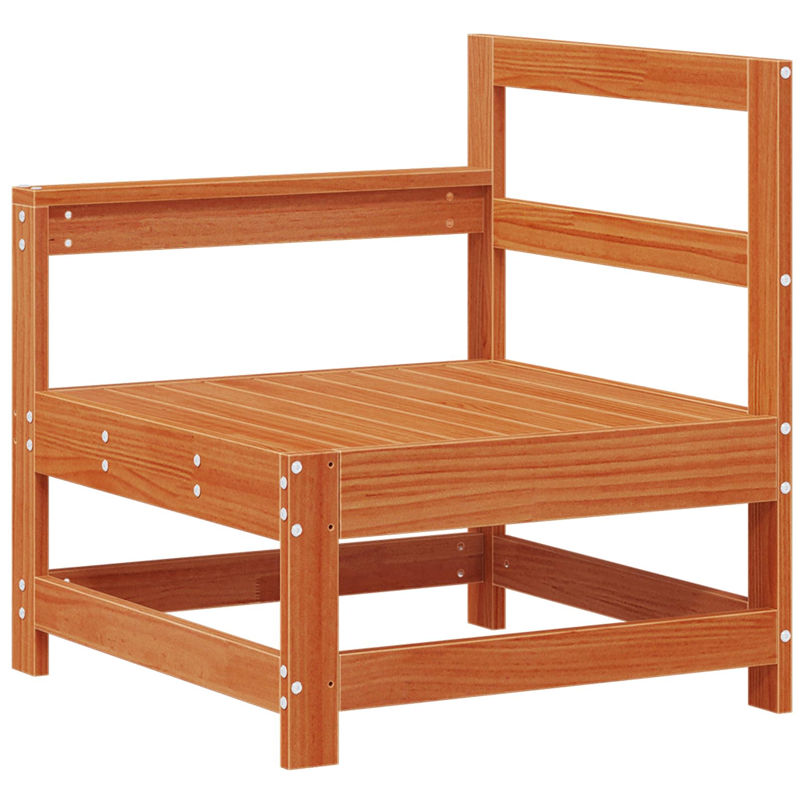 Set lounge namještaja za vrt 7 pcs Vosak Smeđa Masivna borovina