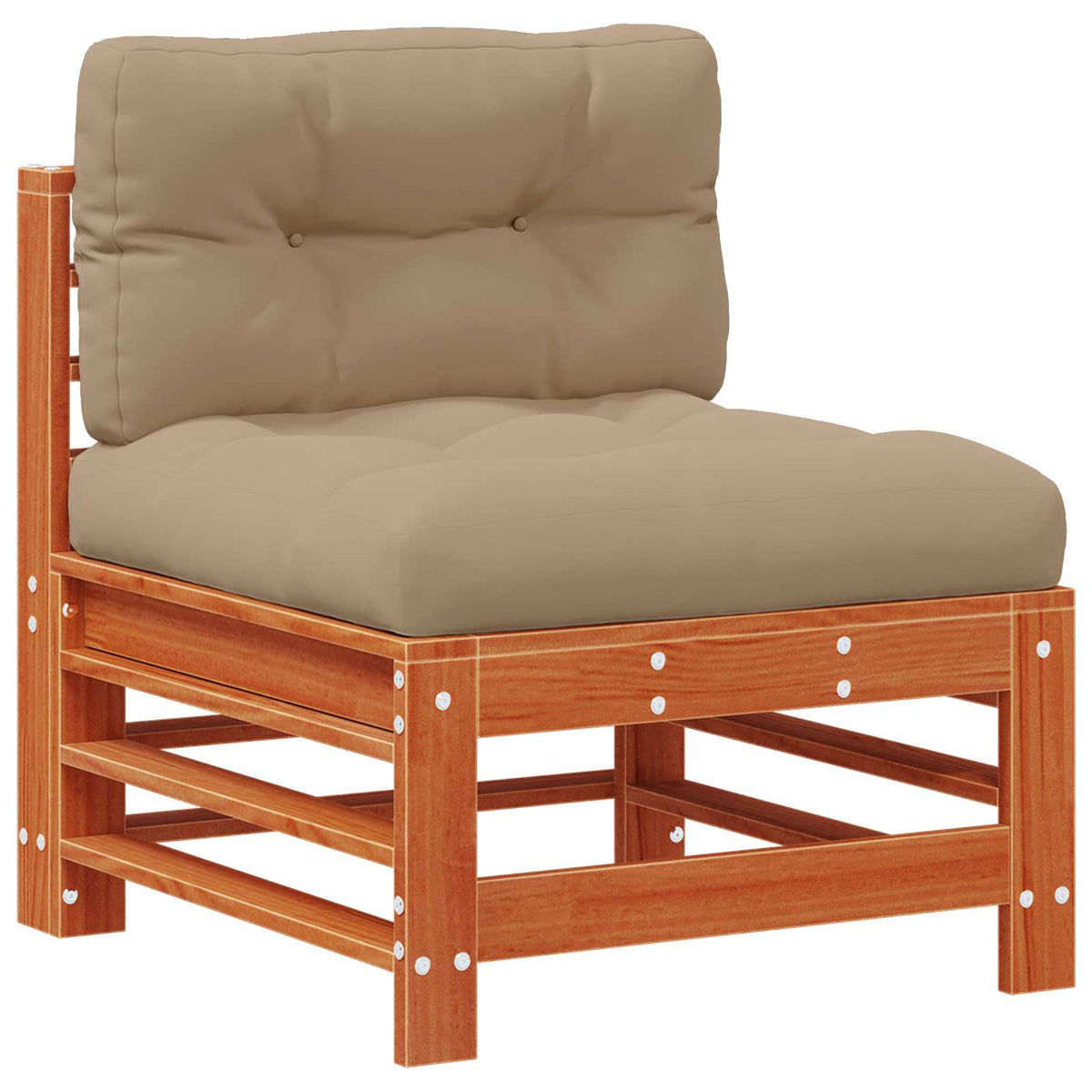 Set lounge namještaja za vrt 5 kom. Voštanosmeđa 184,5 x 121 x 60 cm
