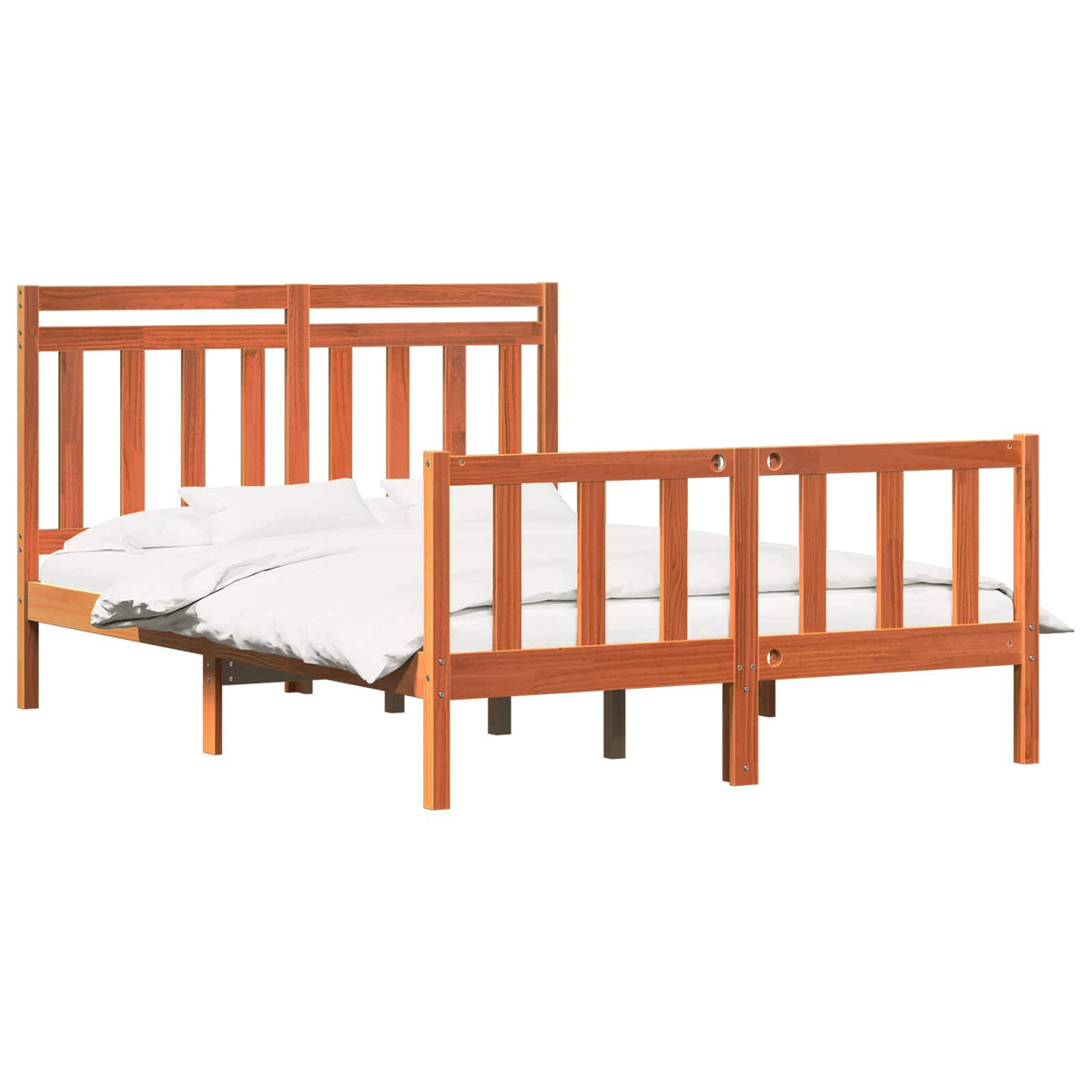 Krevetna konstrukcija Vosak smeđa 205,5 x 155,5 x 100 cm