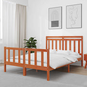 Krevetna konstrukcija 2 pcs Vosak smeđa 205,5 x 145,5 x 100 cm