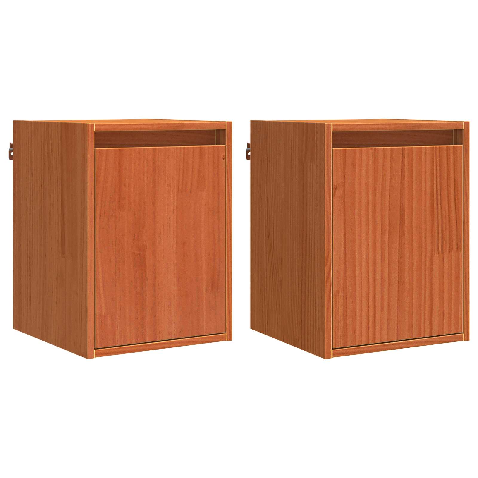Ormar za Zid Zidne s pohranom 2 pcs Vosak smeđa 30 x 30 x 40 cm