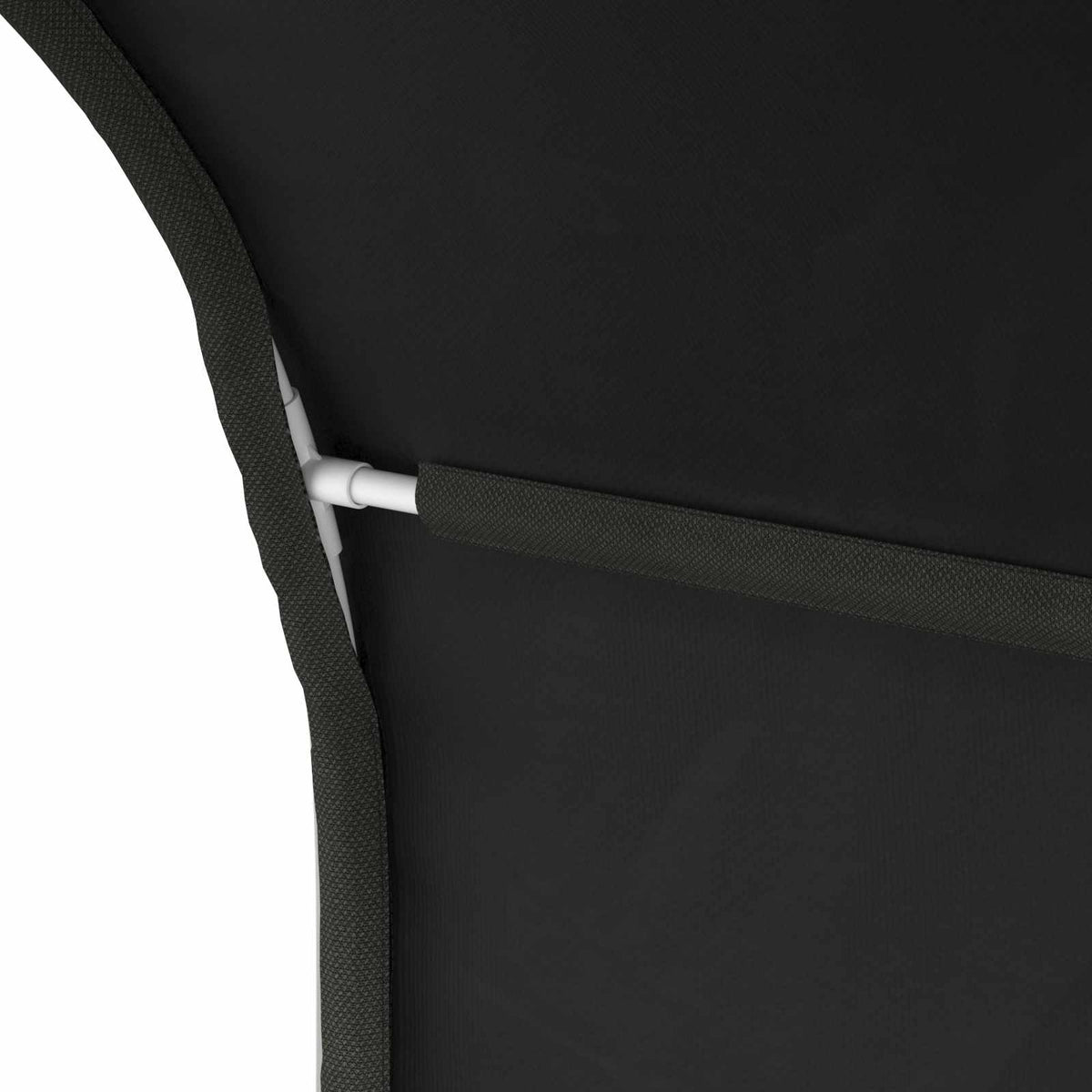 Tunis za krevet 2 pcs Crna 211 x 52,5 x 2 cm Poliester