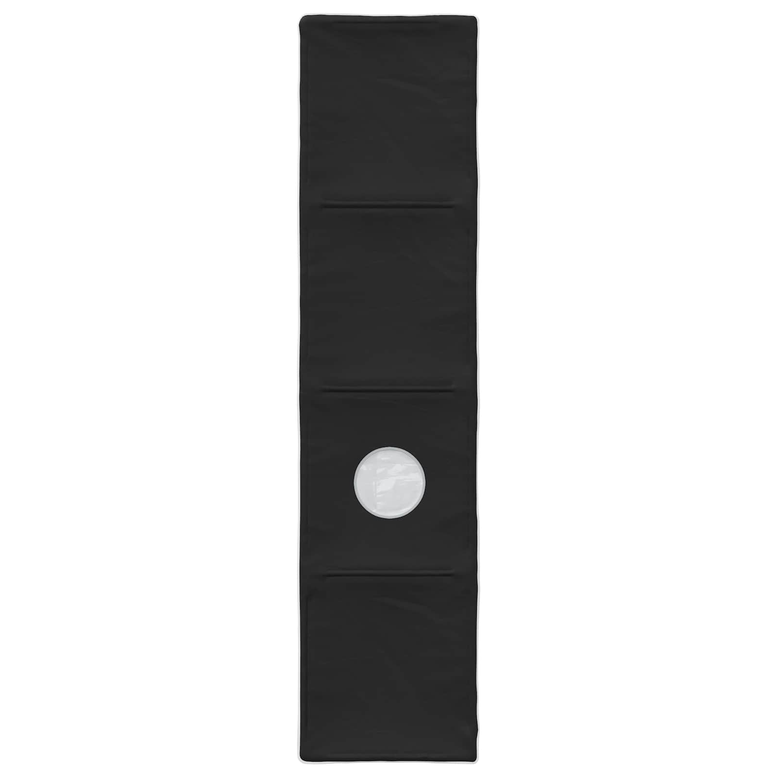 Tunis za krevet 2 pcs Crna 211 x 52,5 x 2 cm Poliester