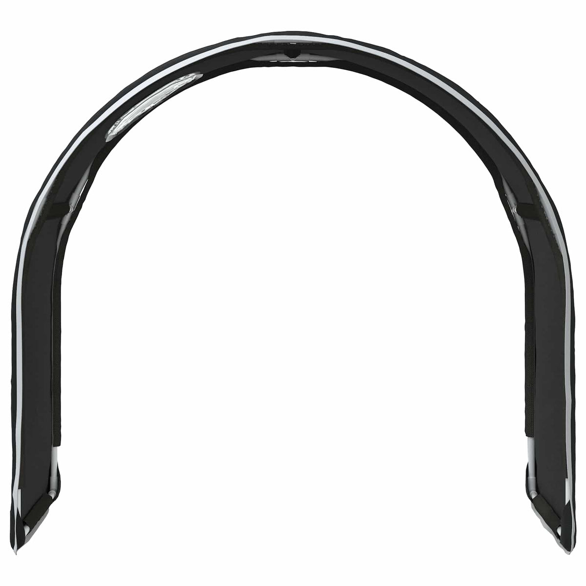 Tunis za krevet 2 pcs Crna 211 x 52,5 x 2 cm Poliester