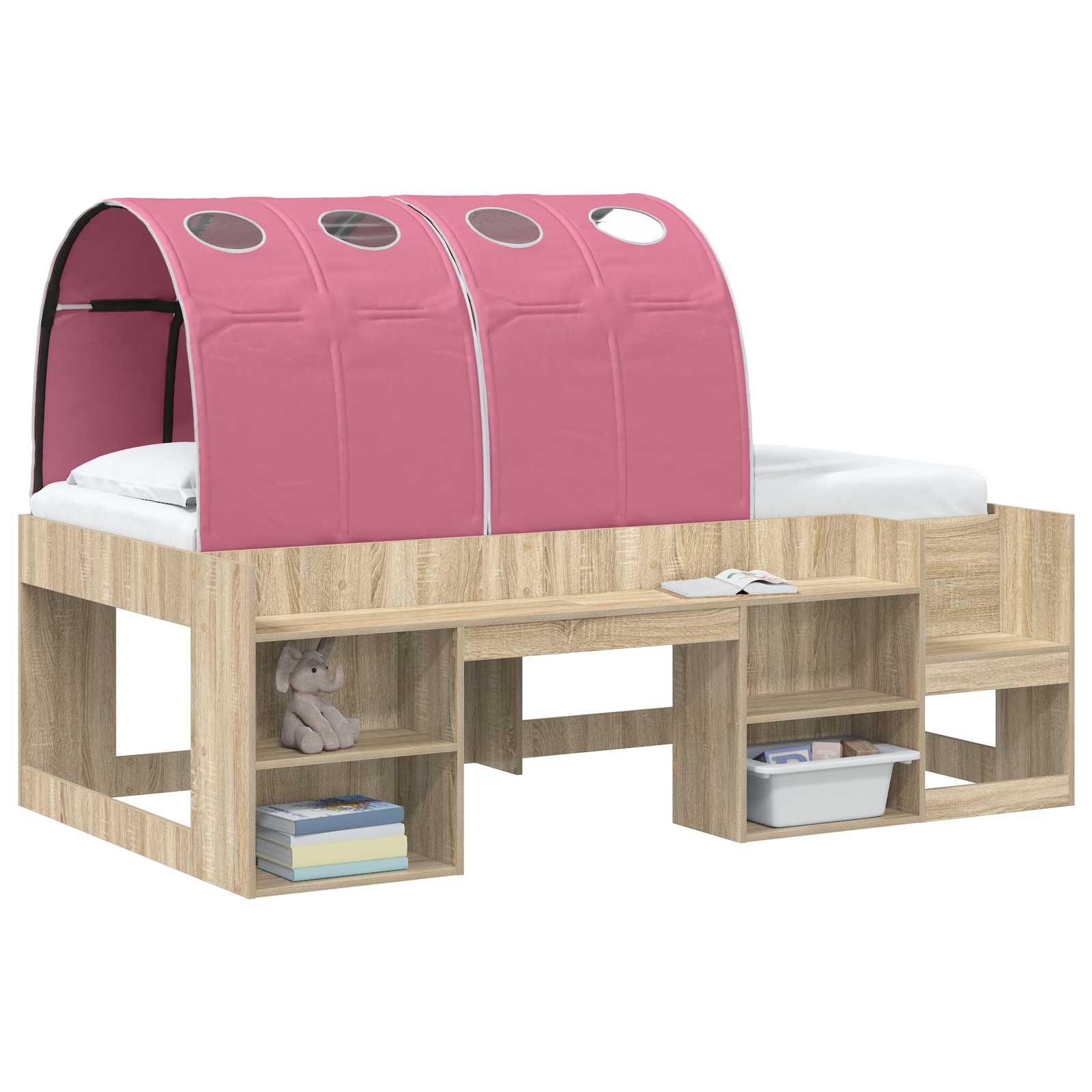 Tunis za krevet 2 pcs Ružičasta 211 x 67.5 x 2 cm Poliester