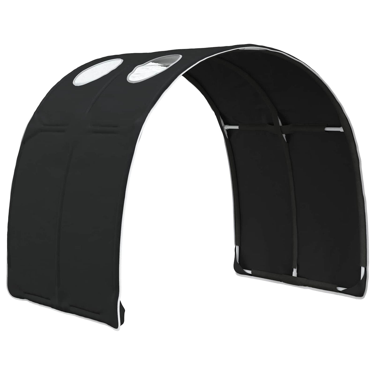 Tunis za krevet 2 pcs Crna 211 x 67.5 x 2 cm Poliester