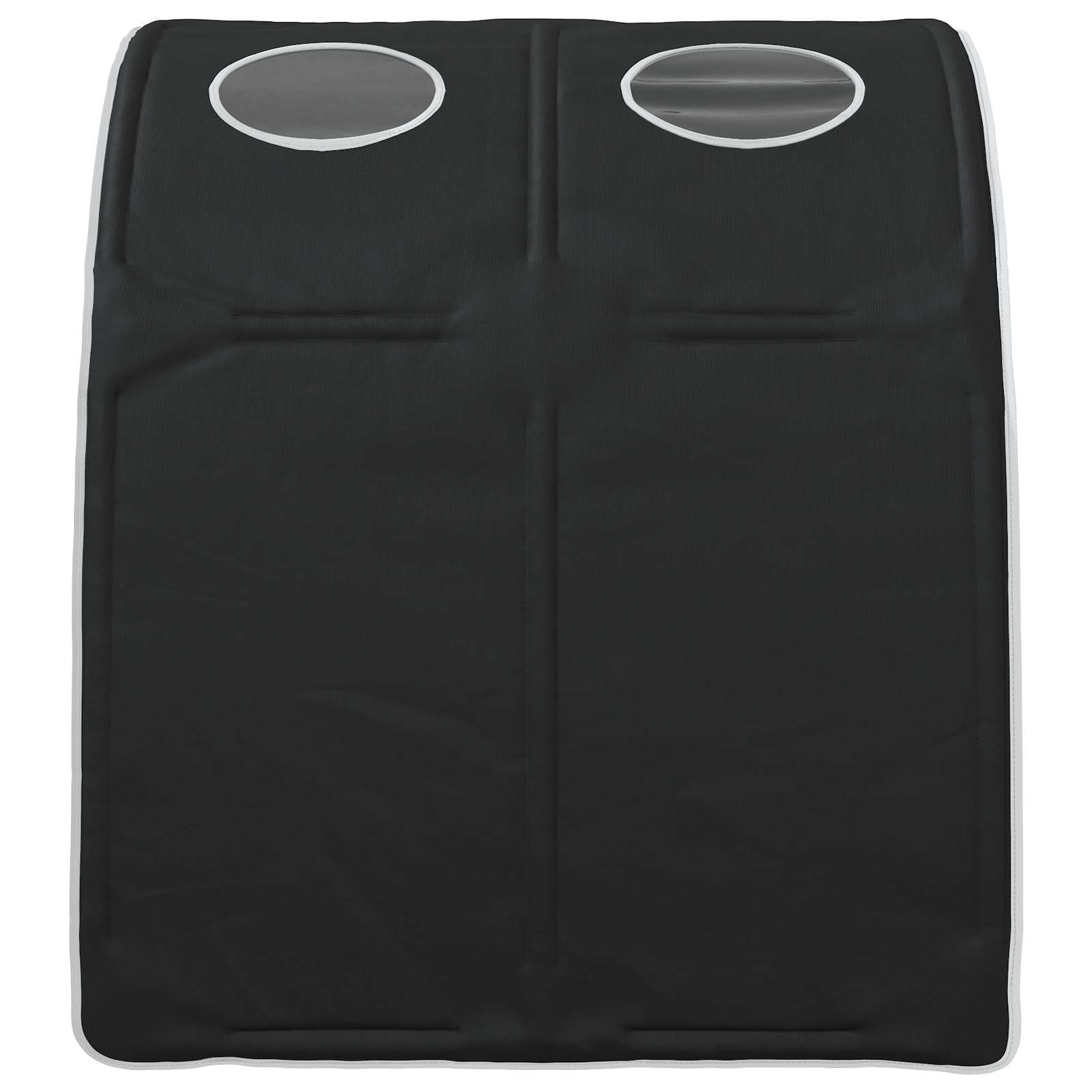 Tunis za krevet 2 pcs Crna 211 x 67.5 x 2 cm Poliester