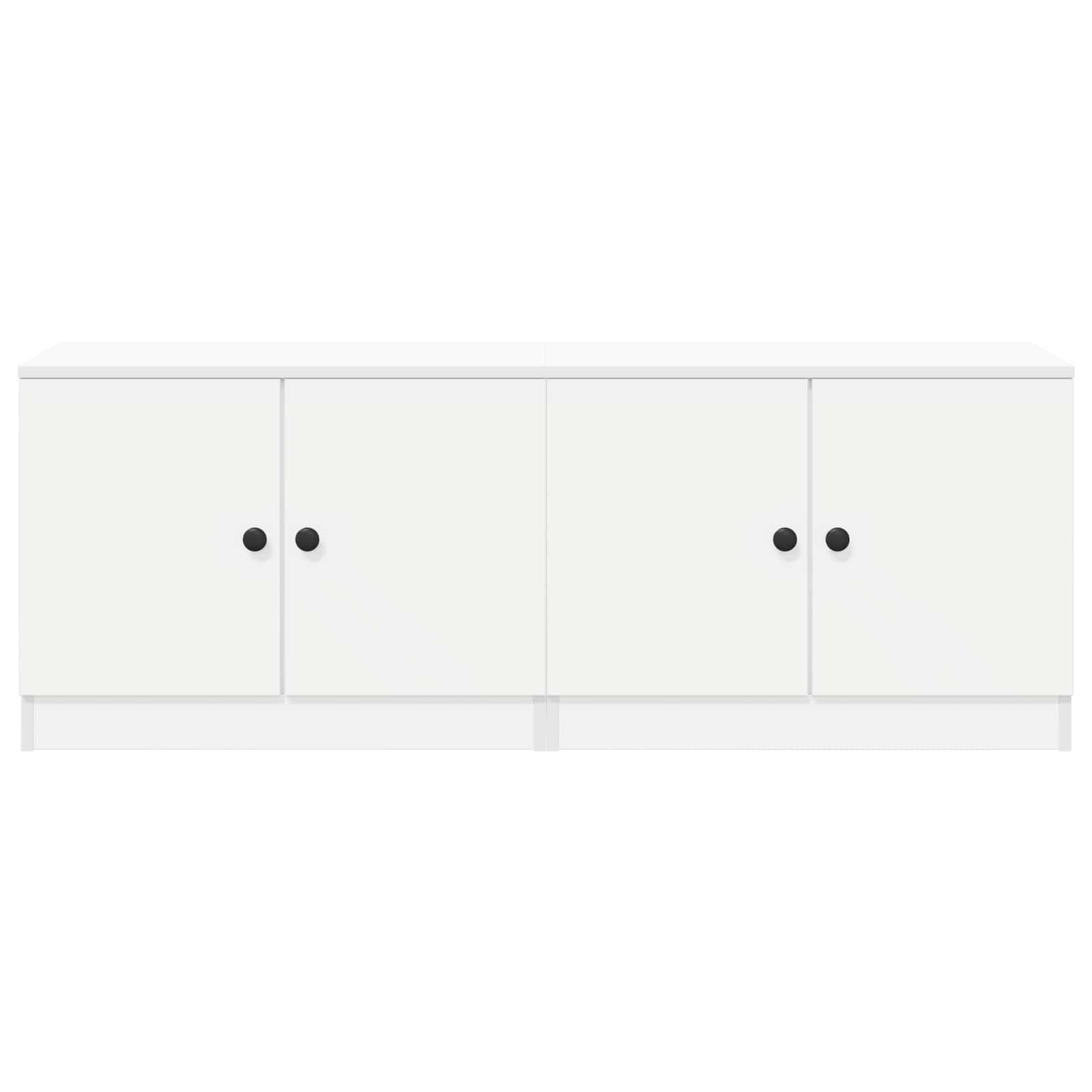 Ormarić za krevet s pohranom 2 pcs Bijela 66 x 35 x 48 cm