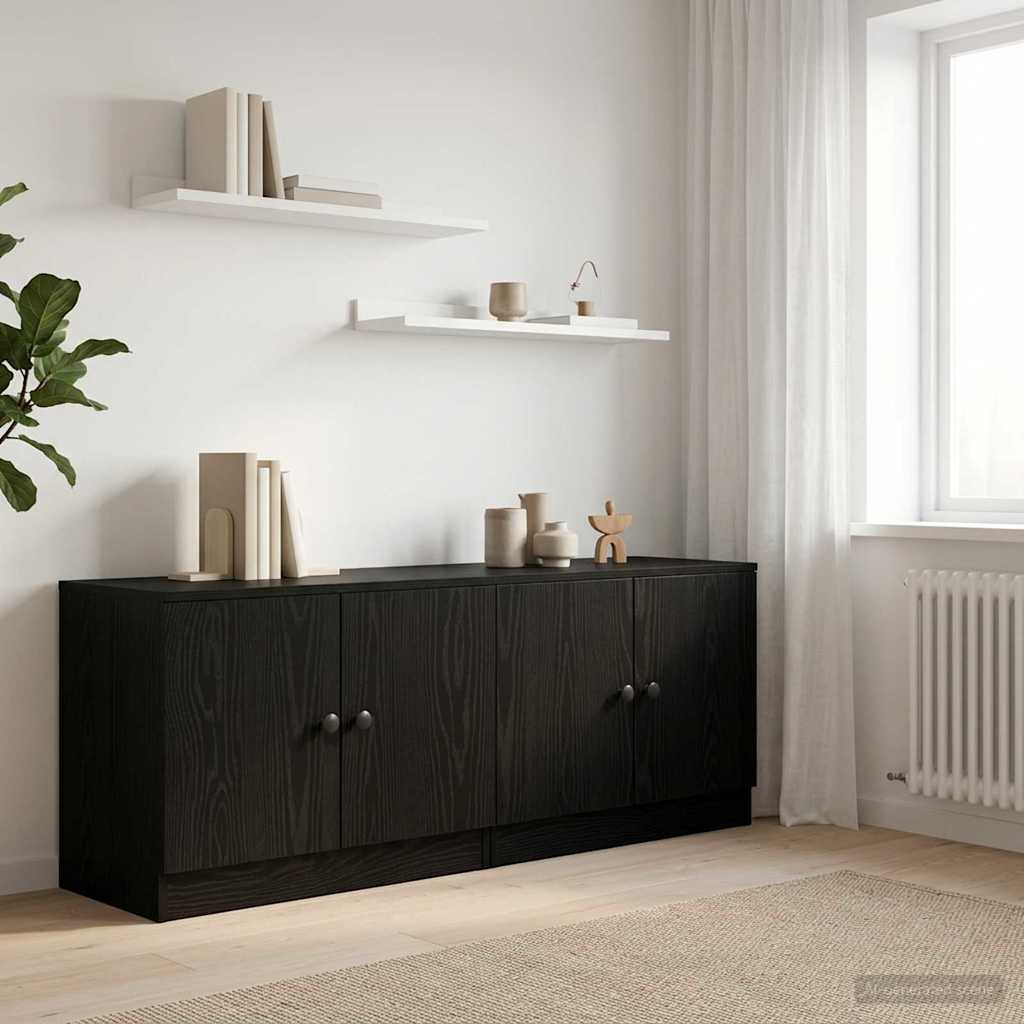 Ormarić za krevet s pohranom 2 pcs Crni Hrast 66 x 35 x 48 cm