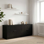 Ormar za krevet na kat 2 kom. Crni hrast 66 x 35 x 48 cm