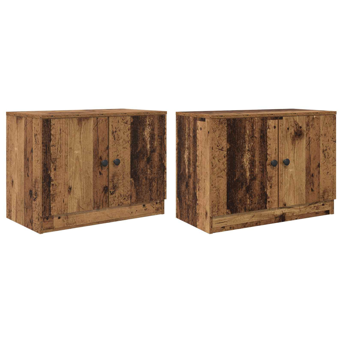 Ormar za krevet na kat 2 kom. Staro drvo 66 x 35 x 48 cm