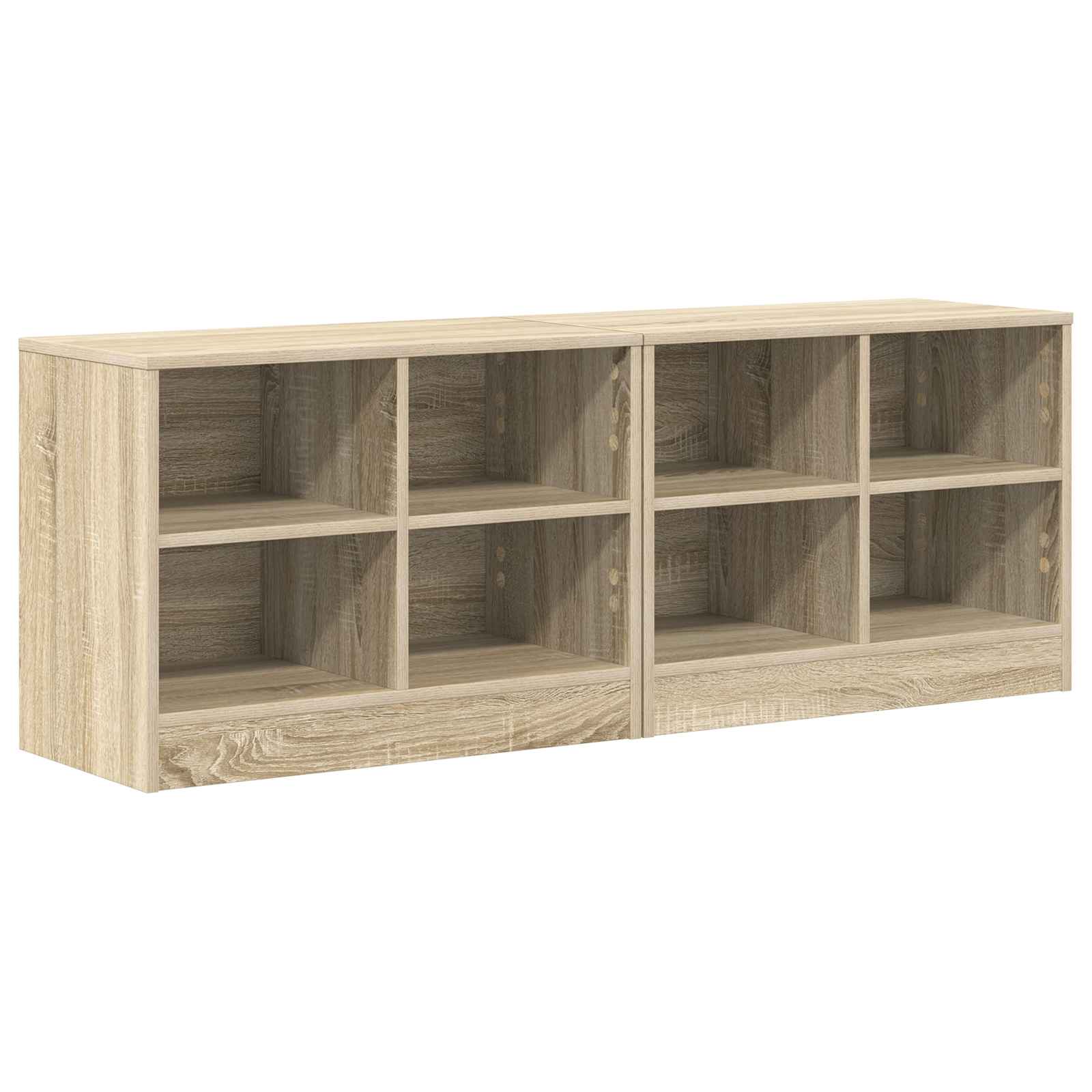 Ormarić za krevet s policom 2 pcs Hrast sonoma 66 x 33 x 48 cm