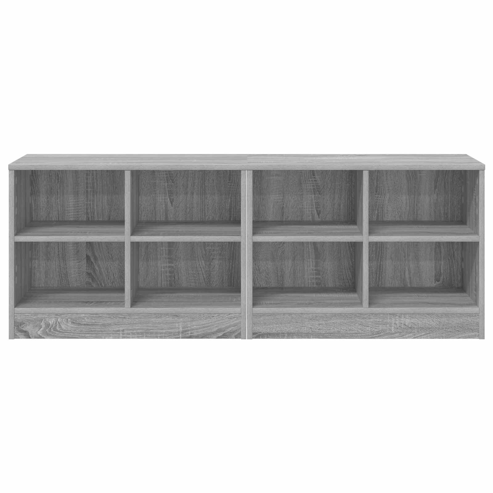 Ormarić za krevet s policom 2 pcs Siva Sonoma 66 x 33 x 48 cm