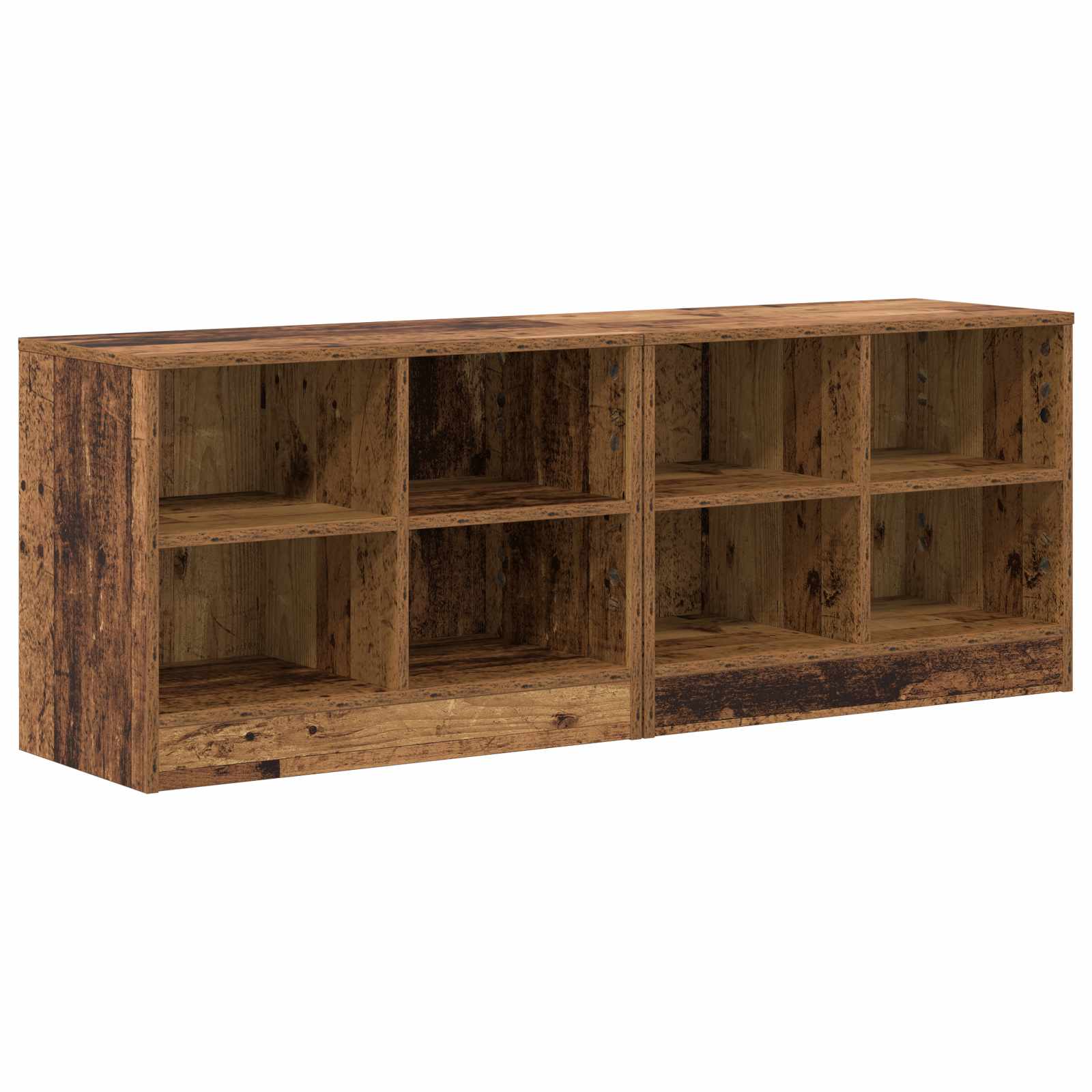 Ormarić za krevet s policom 2 pcs Staro drvo 66 x 33 x 48 cm
