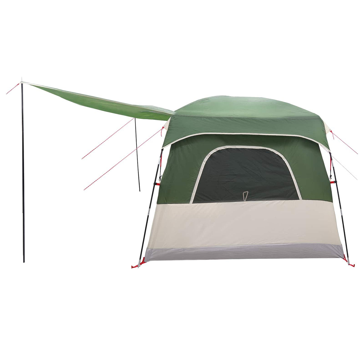Obiteljski šator s krovom Zelena 320 x 210 x 180 cm Poliester