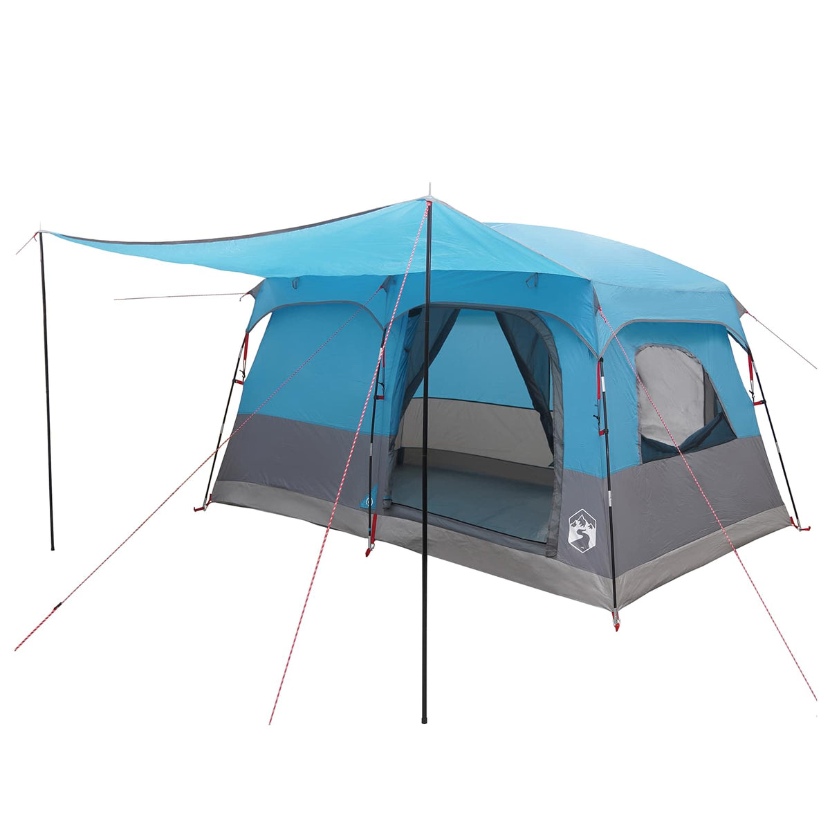 Obiteljski šator s krovom Plava 320 x 210 x 180 cm Poliester