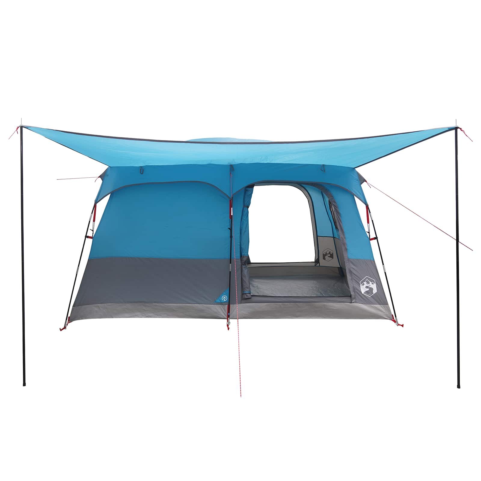 Obiteljski šator s krovom Plava 320 x 210 x 180 cm Poliester