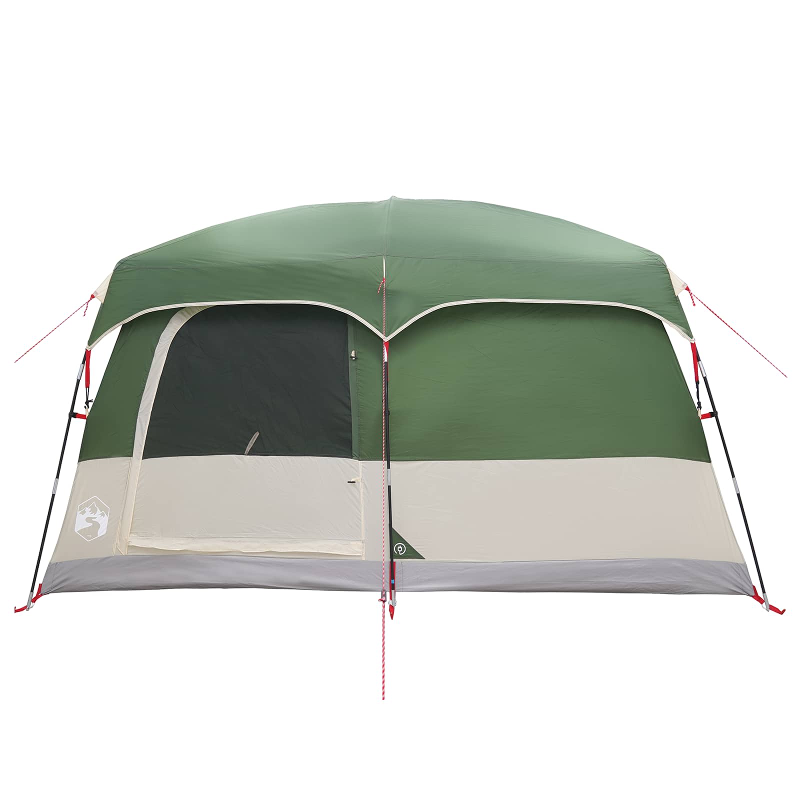 Obiteljski šator s krovom Zelena 380 x 260 x 190 cm Poliester