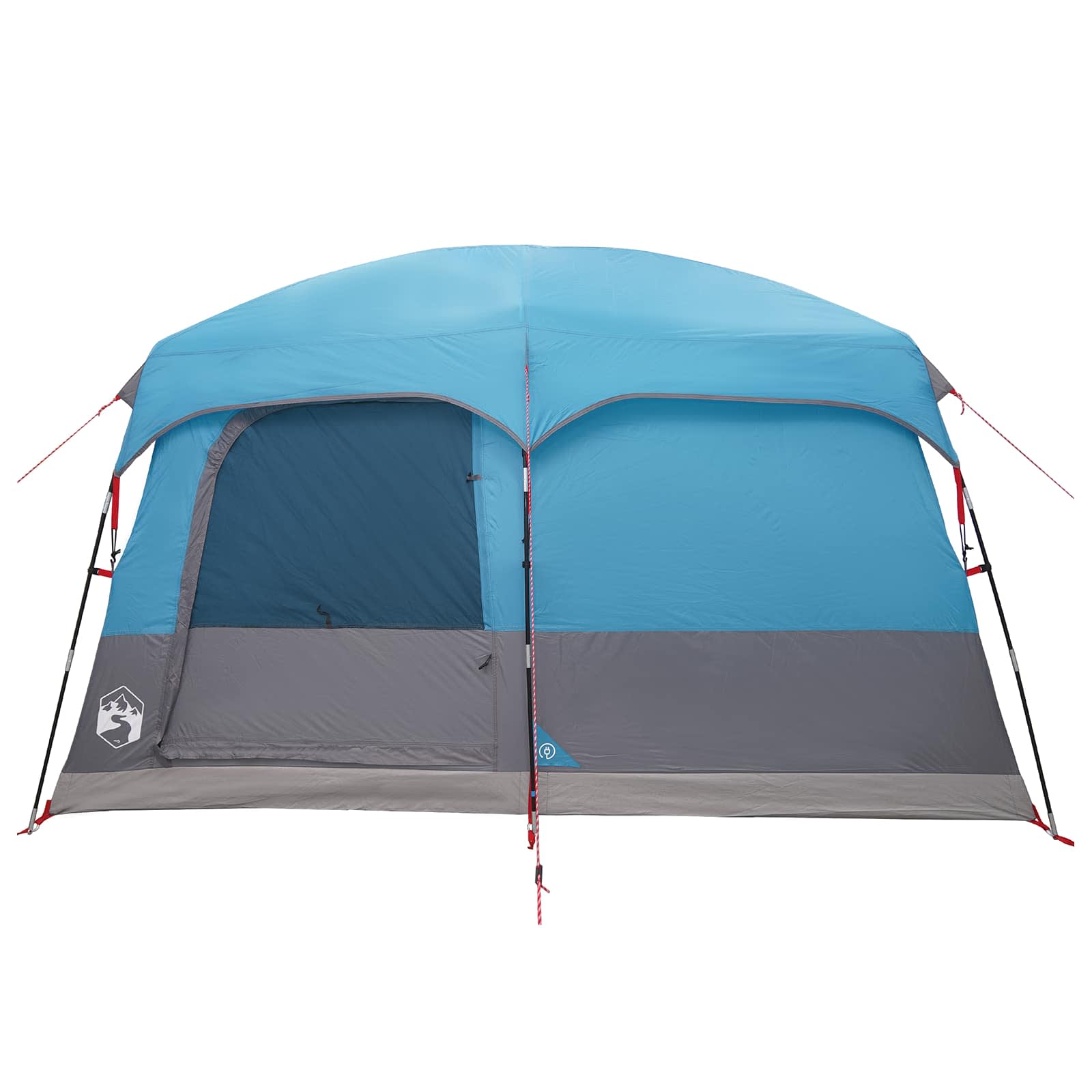 Obiteljski šator s krovom Plava 380 x 260 x 190 cm Poliester