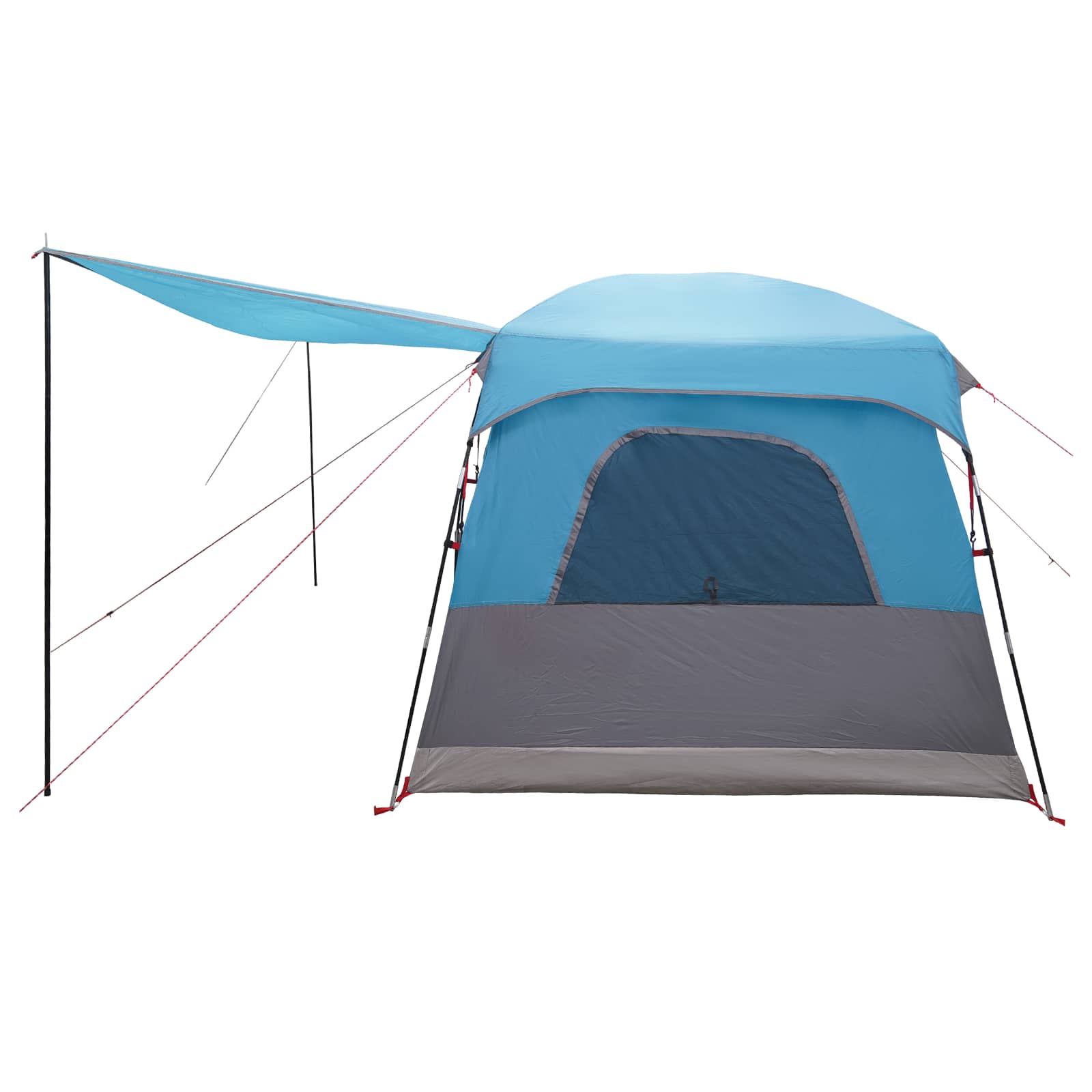 Obiteljski šator s krovom Plava 380 x 260 x 190 cm Poliester