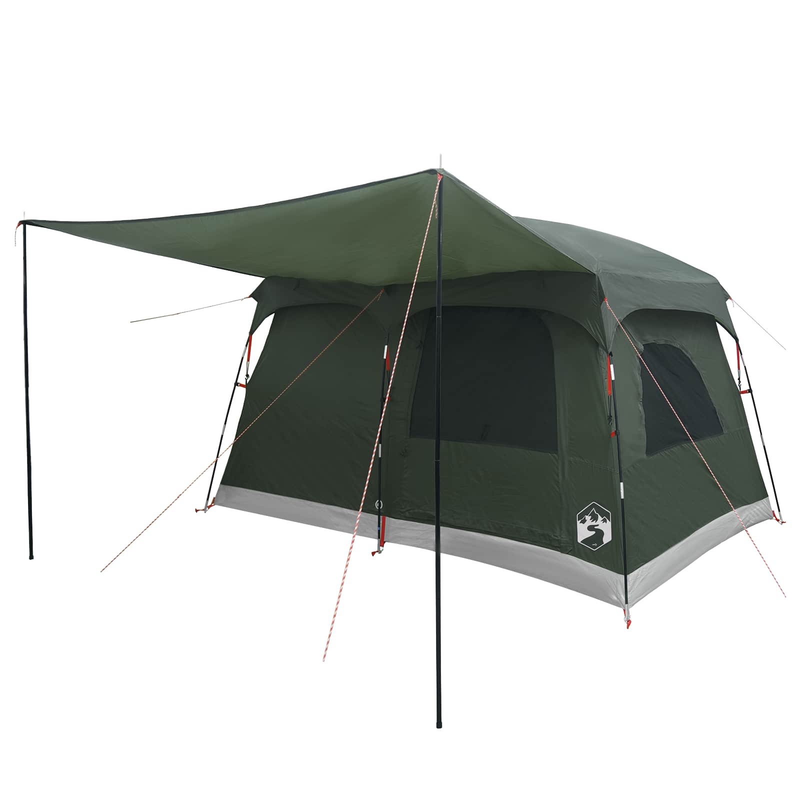 Obiteljski šator Maslinasto zelena 380 x 260 x 190 cm Poliester