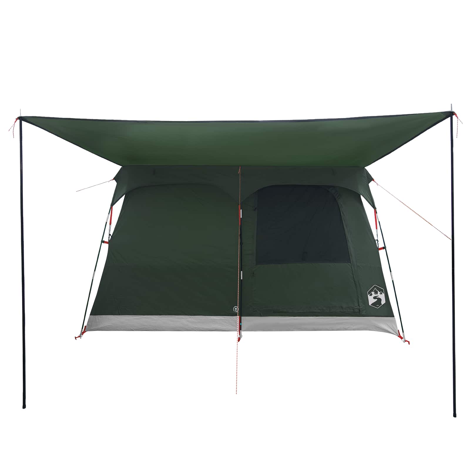 Obiteljski šator Maslinasto zelena 380 x 260 x 190 cm Poliester