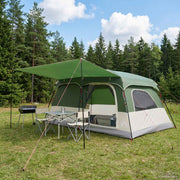 Obiteljski šator Zelena 420 x 305 x 200 cm Poliester i čelik