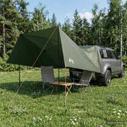 Šator za auto s krovom Maslinasto zelena 308 x 215 x 220 cm