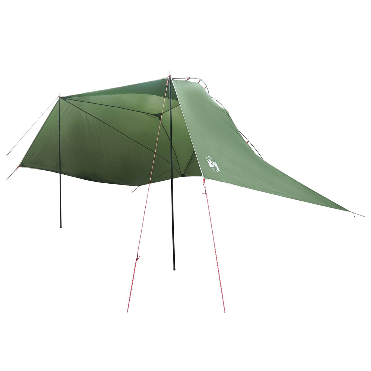 Šator za auto s krovom Zelena 350 x 250 cm Poliester i čelik