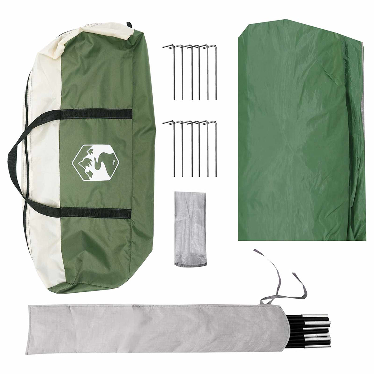 Vodootporna kamperska cerada Zelena 550 x 400 x 230 cm