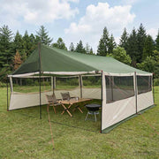 Obiteljski šator Zelena 600 x 400 x 268 cm Poliester i čelik