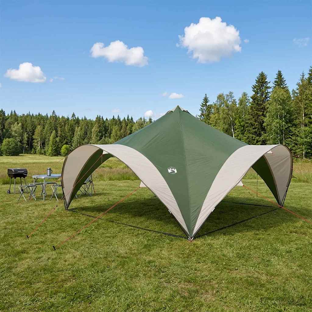 Šator za zabave Zelena 500 x 500 x 350 cm Poliester i čelik
