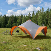 Šator za zabave s krovom Siva i narančasta 500 x 500 x 350 cm