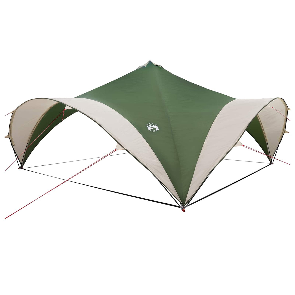 Šator za zabave Zelena 600 x 600 x 400 cm Poliester i čelik