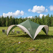 Šator za zabave Zelena 400 x 400 x 320 cm Poliester i čelik