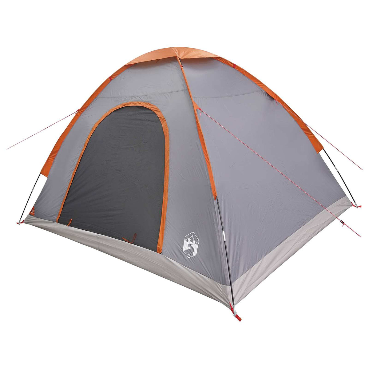 Kamping šator s krovom Siva i narančasta 275 x 215 x 125 cm