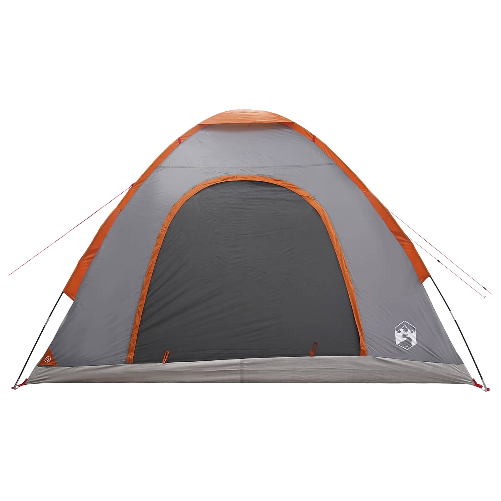 Kamping šator s krovom Siva i narančasta 275 x 215 x 125 cm