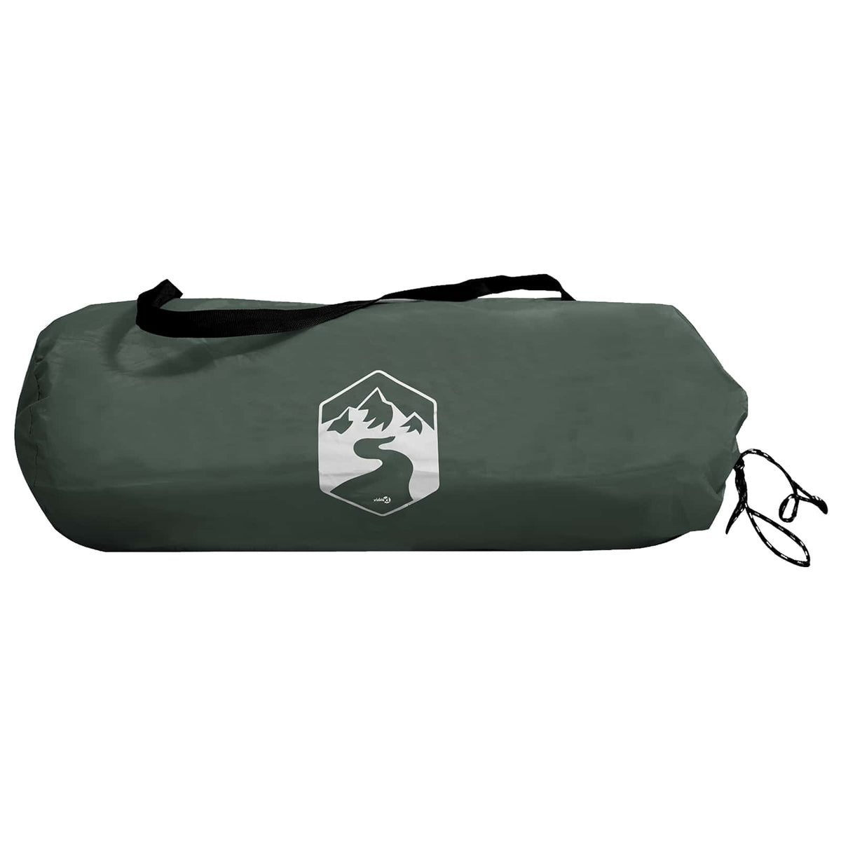 Kamping šator s krovom Maslinasto zelena 275 x 215 x 125 cm