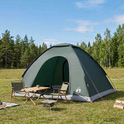 Kamping šator s krovom Maslinasto zelena 275 x 215 x 125 cm