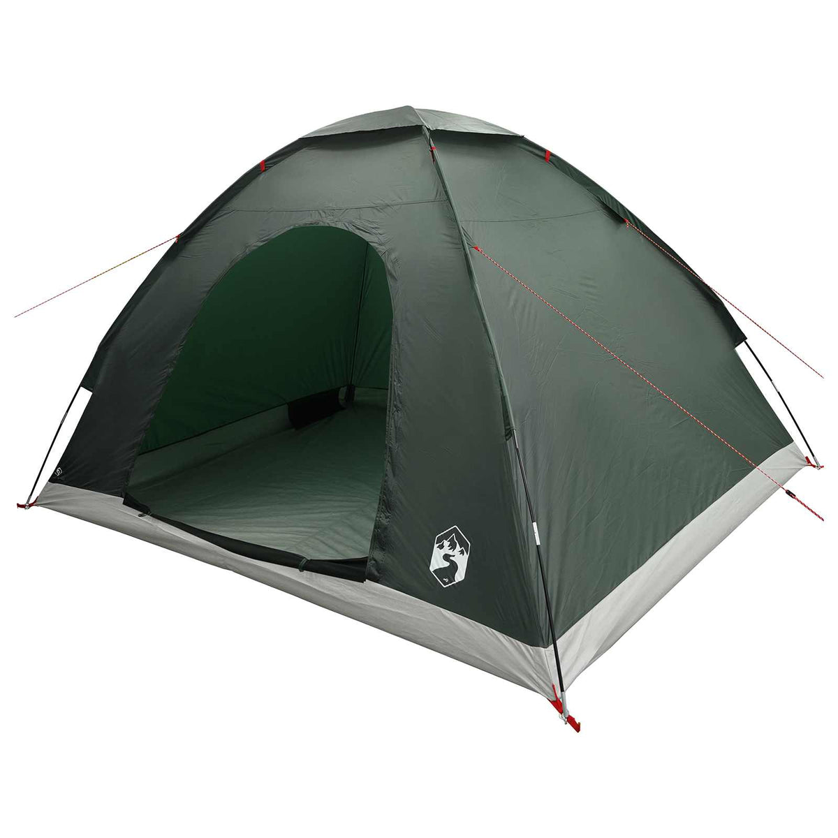 Kamping šator s krovom Maslinasto zelena 275 x 215 x 125 cm
