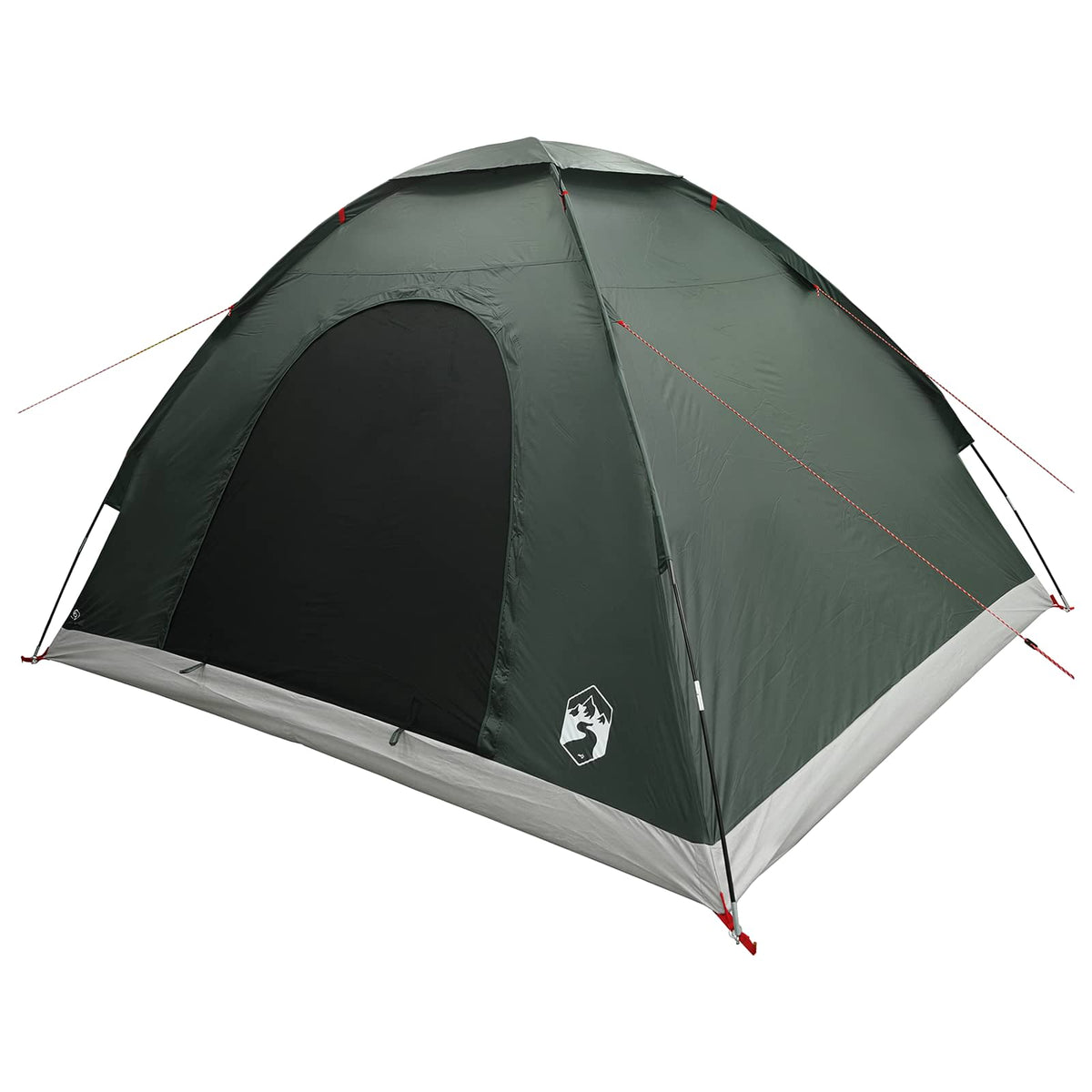 Kamping šator s krovom Maslinasto zelena 275 x 215 x 125 cm