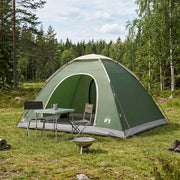 Kamping šator s krovom Zelena 335 x 275 x 180 cm