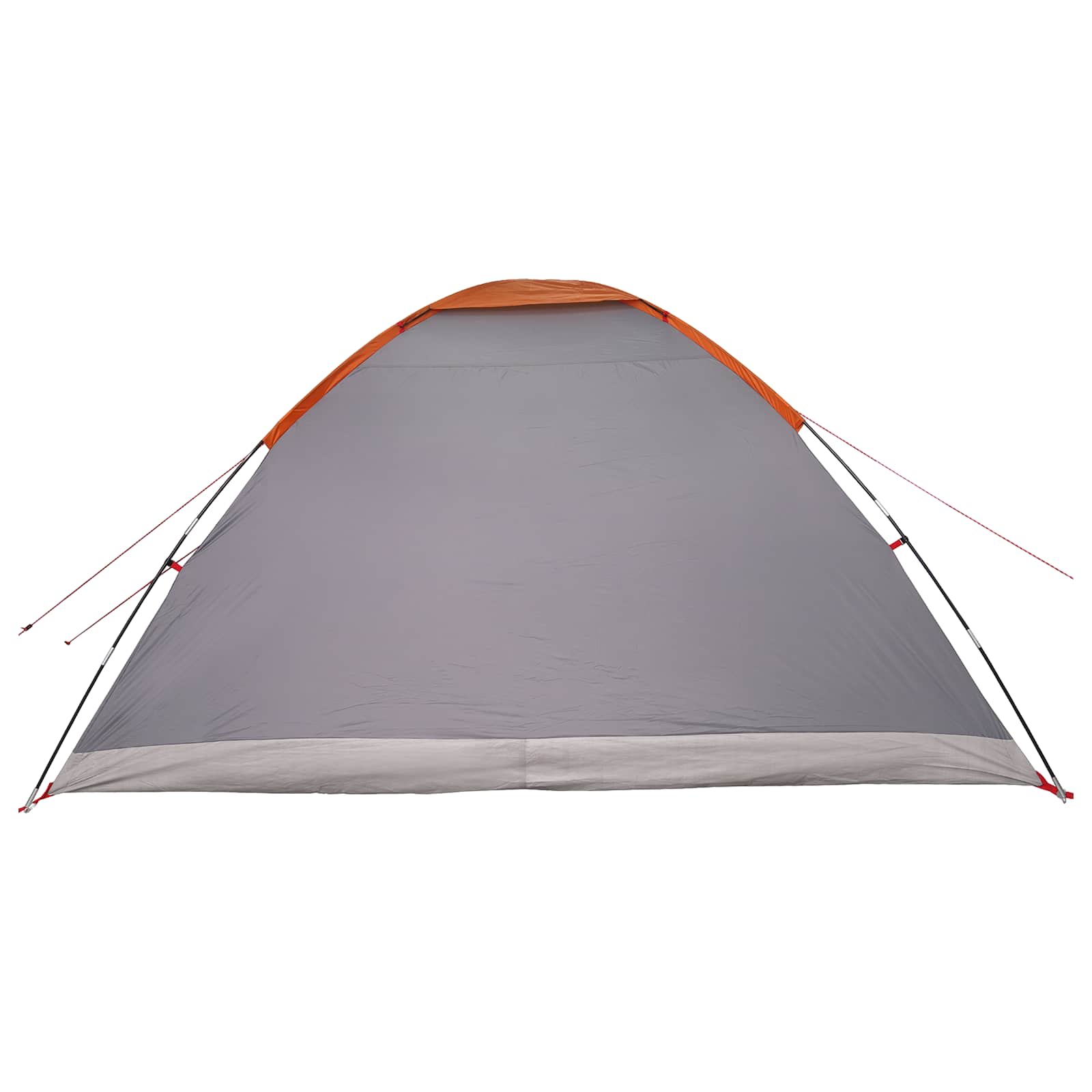 Kamping šator s krovom Siva i narančasta 335 x 275 x 180 cm