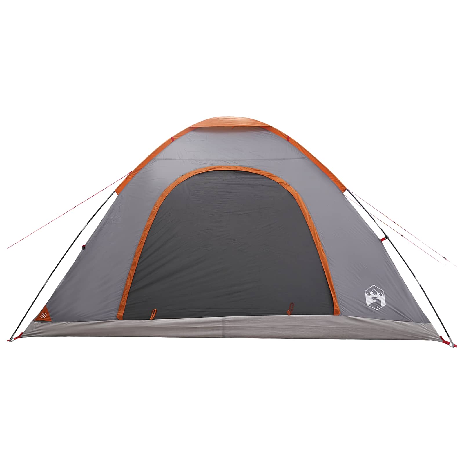 Kamping šator s krovom Siva i narančasta 335 x 275 x 180 cm
